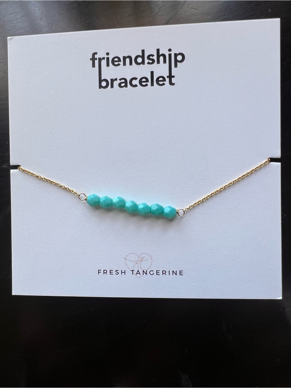 Turquoise & Gold Filled Bracelet. NWT. Fresh Tangerine. Retail $28